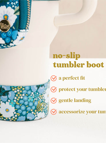 No-Slip Tumbler Boot - Sweet Meadow Green Blue