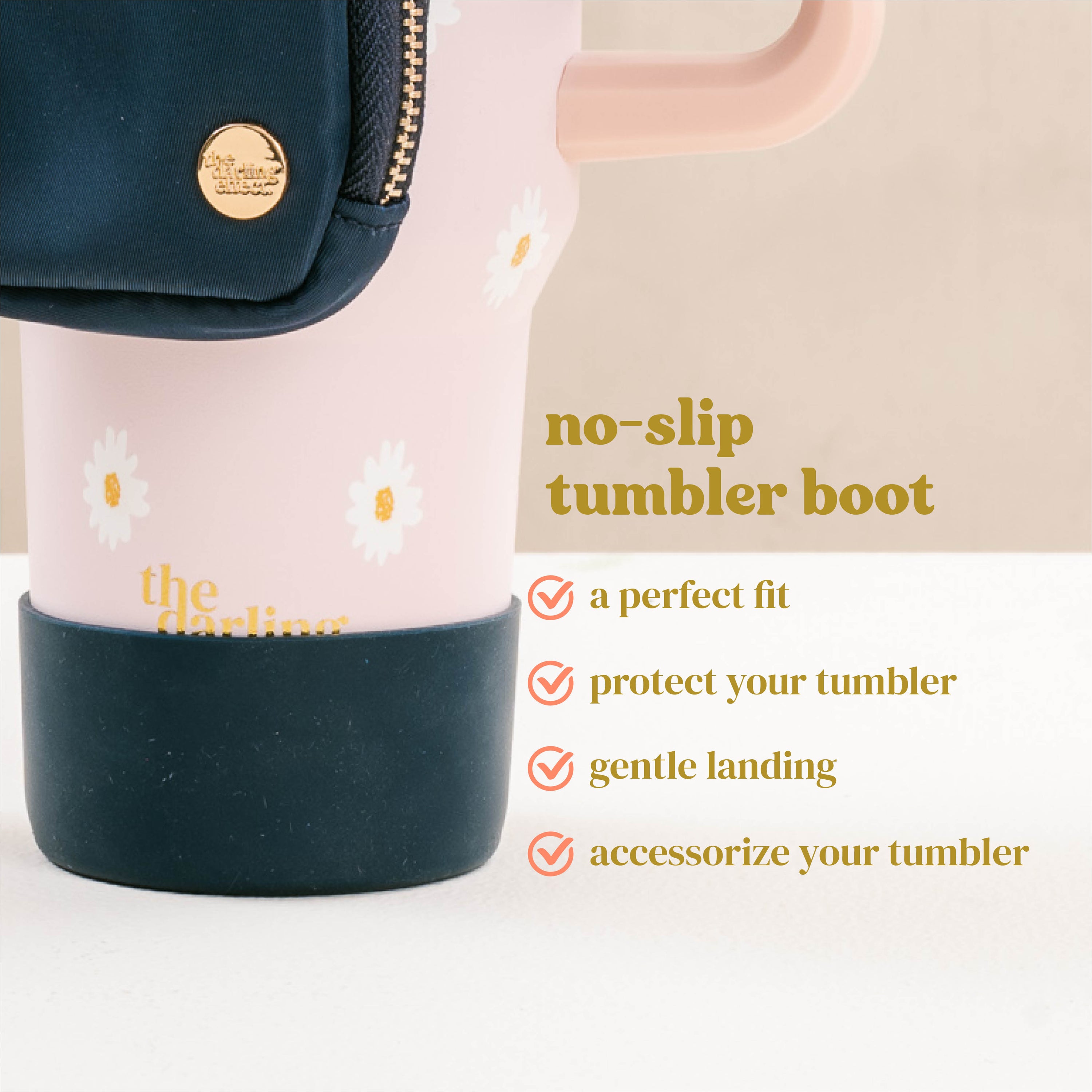No-Slip Tumbler Boot - Navy