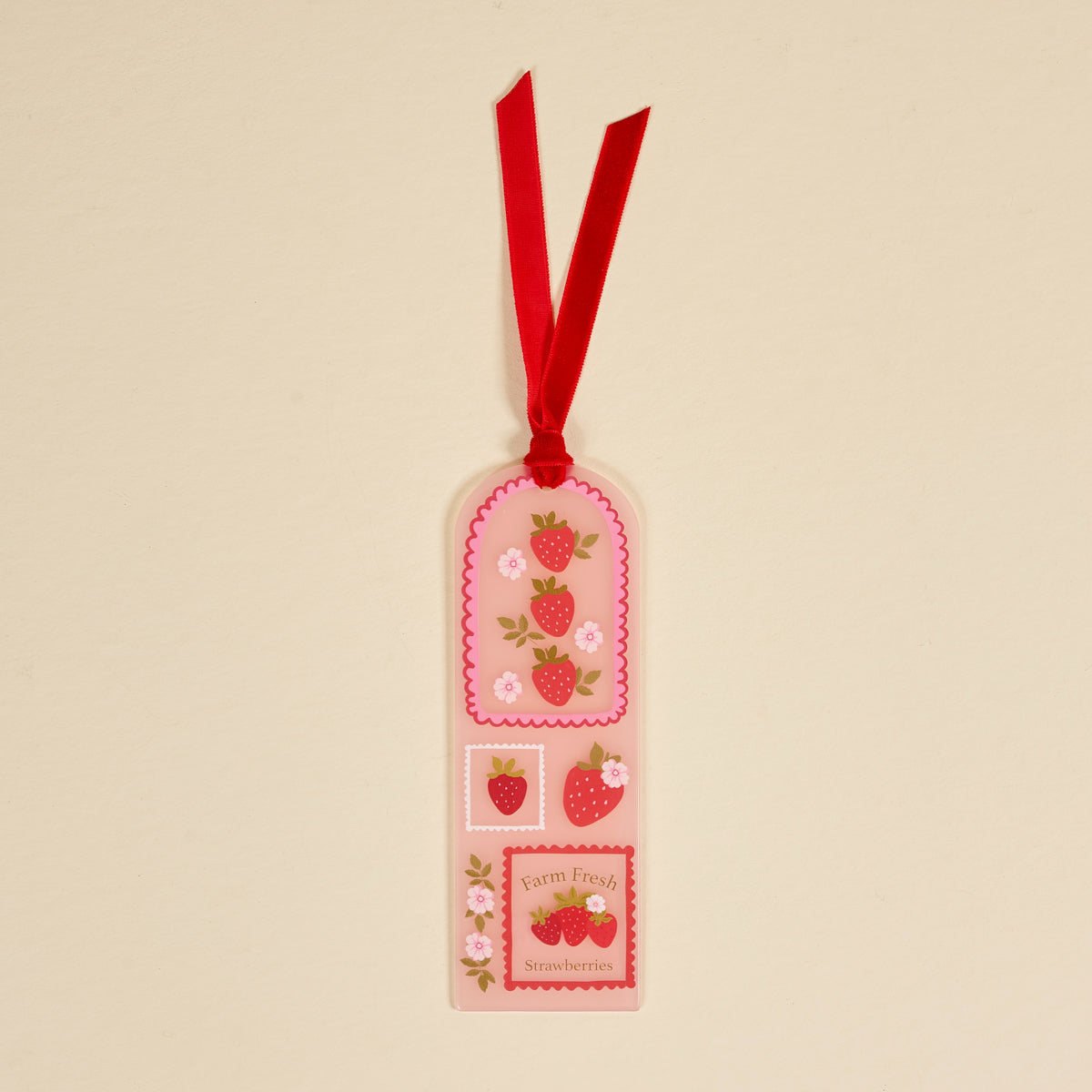 Farm Fresh Strawberries Acrylic Bookmark