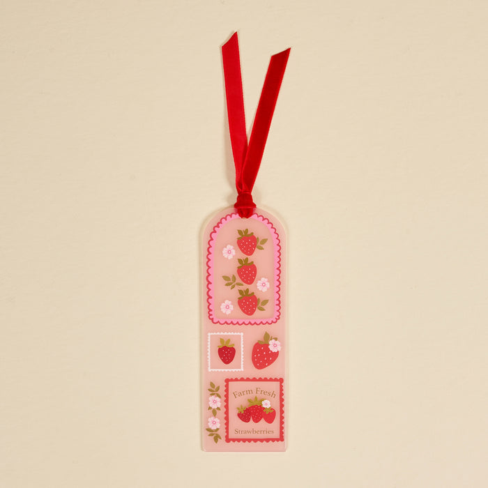 Farm Fresh Strawberries Acrylic Bookmark