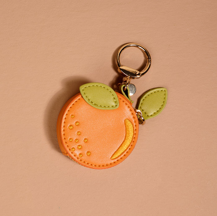 Orange Fruit Market Bag Charm