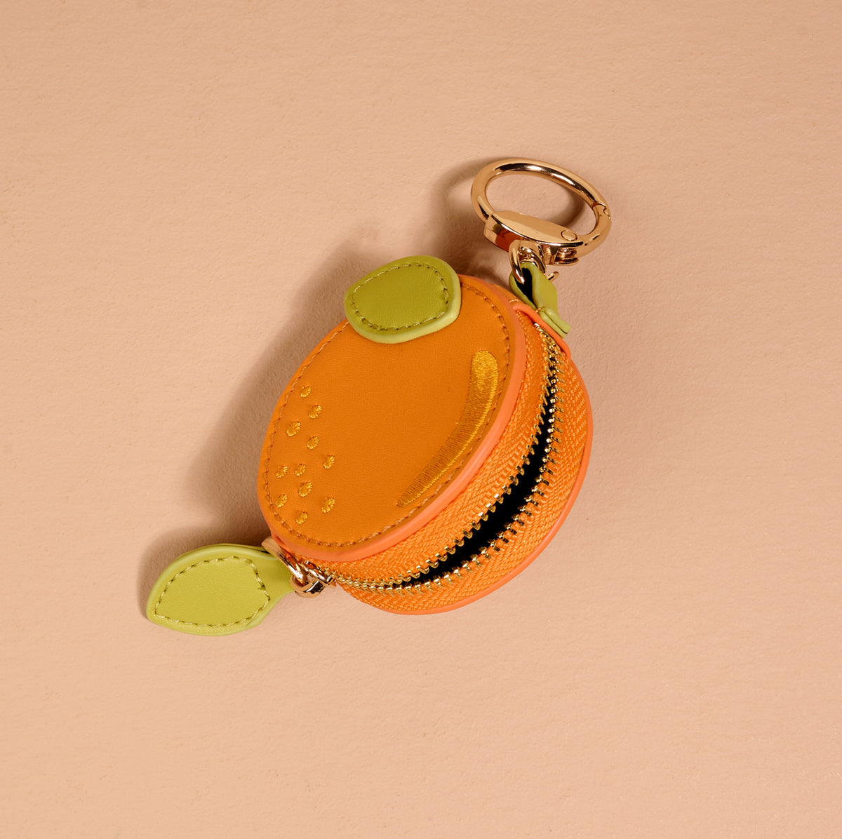 Orange Fruit Market Bag Charm