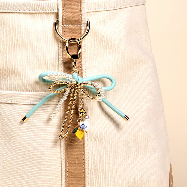 Limoncello Love Layered Bows Bag Charm