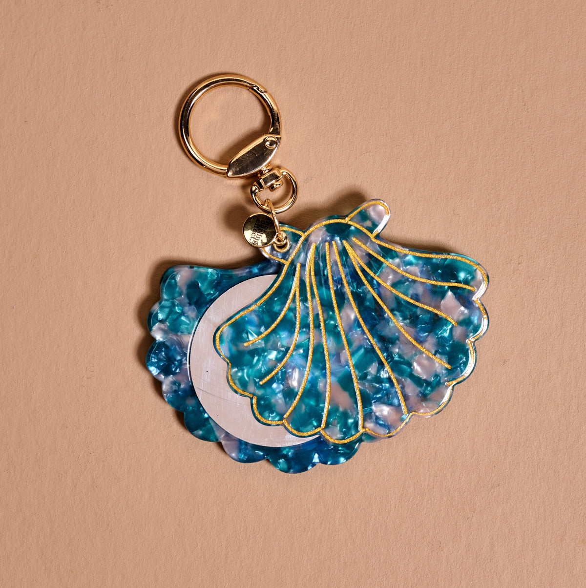Seashell Mini Mirror Bag Charm
