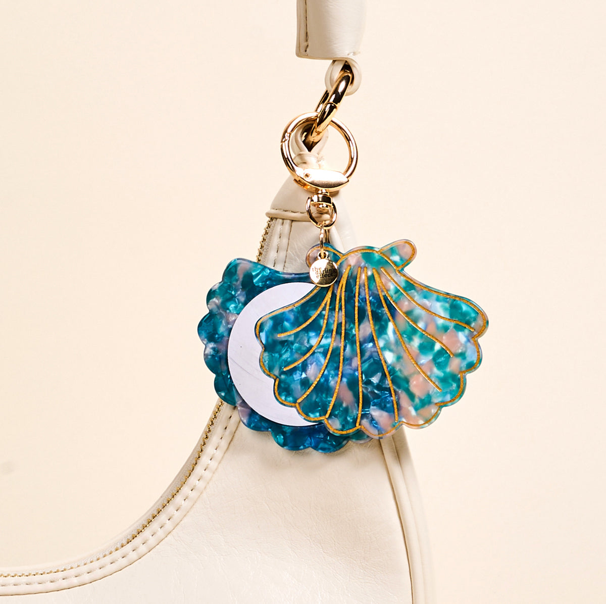 Seashell Mini Mirror Bag Charm