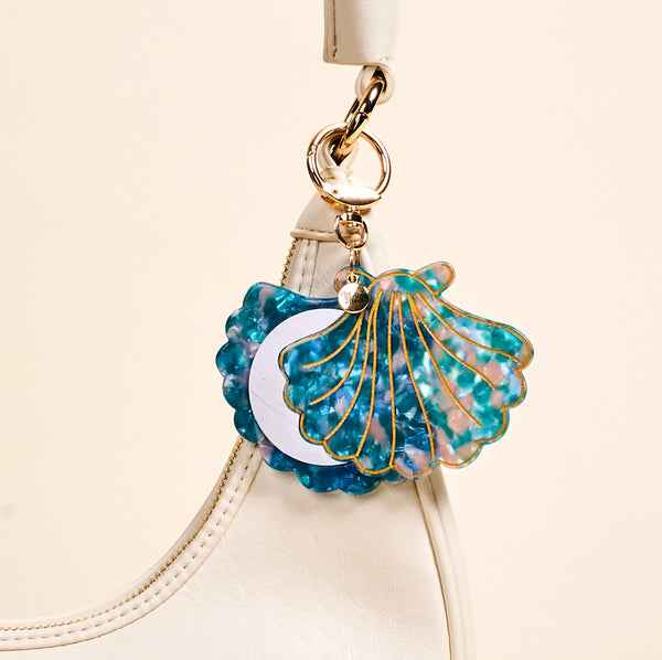 Seashell Mini Mirror Bag Charm