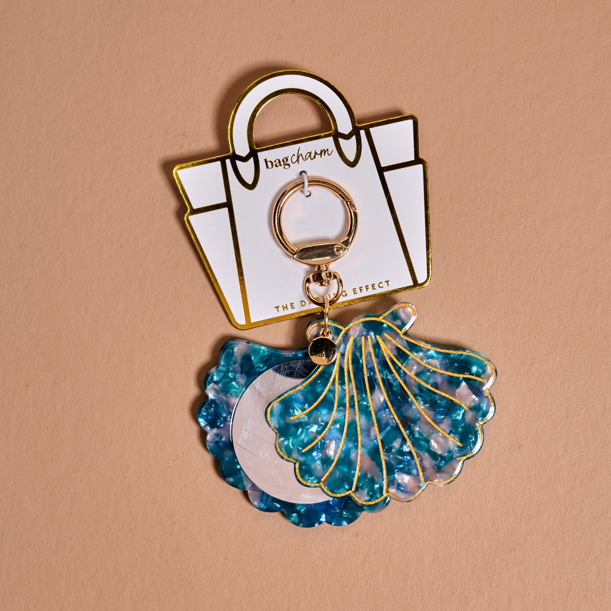 Seashell Mini Mirror Bag Charm