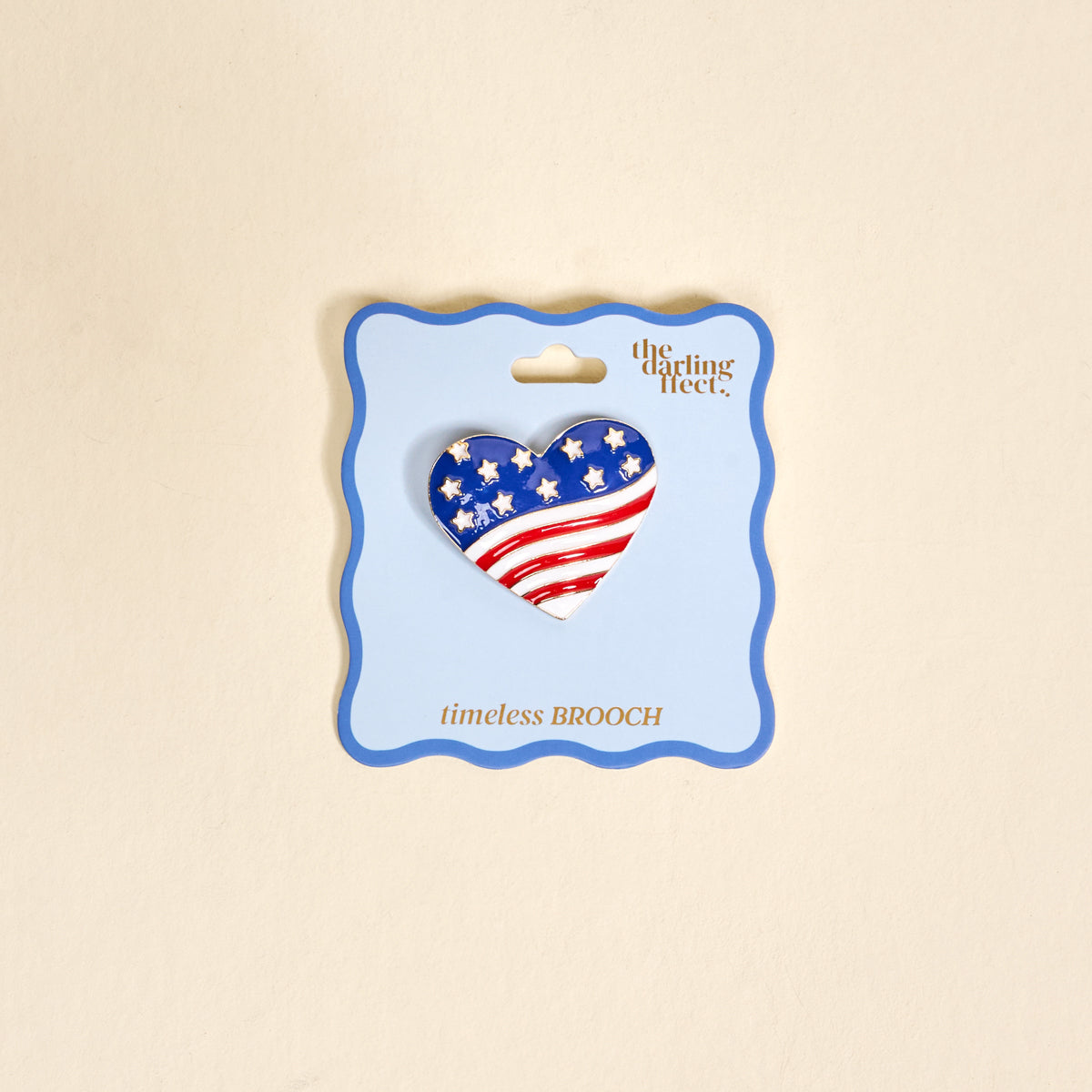 Americana Heart Timeless Brooch