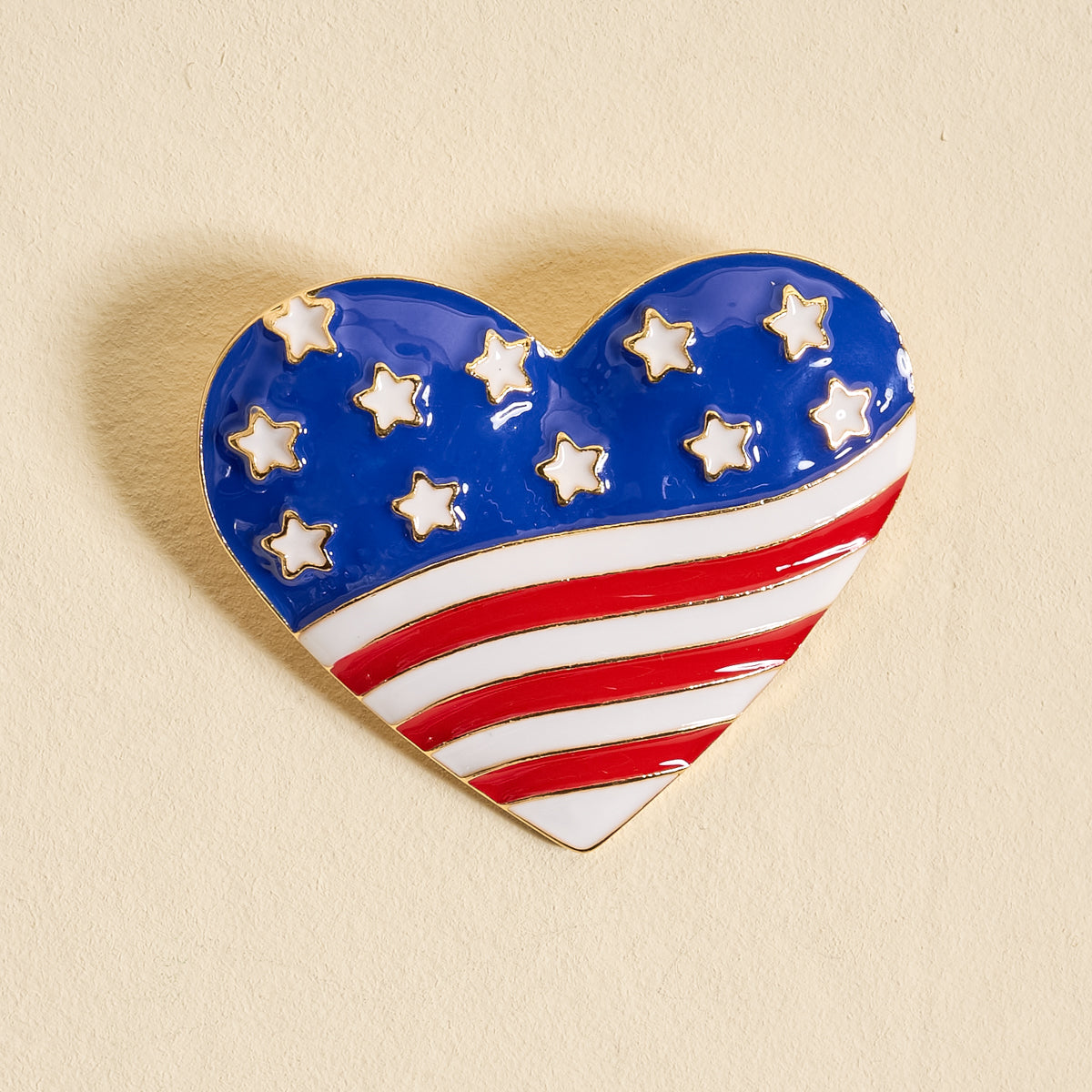 Americana Heart Timeless Brooch