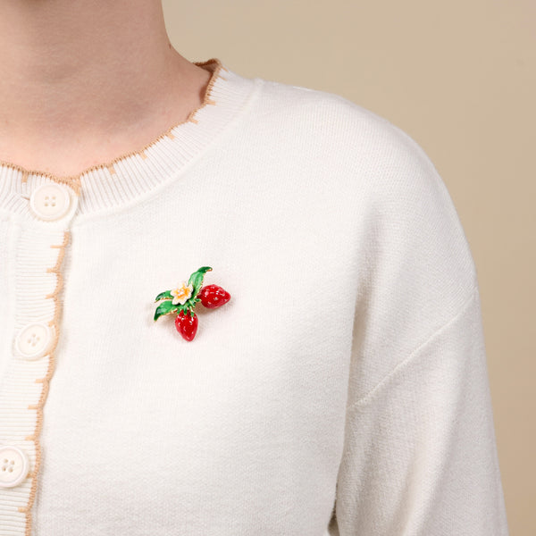 Strawberry Duo Timeless Brooch