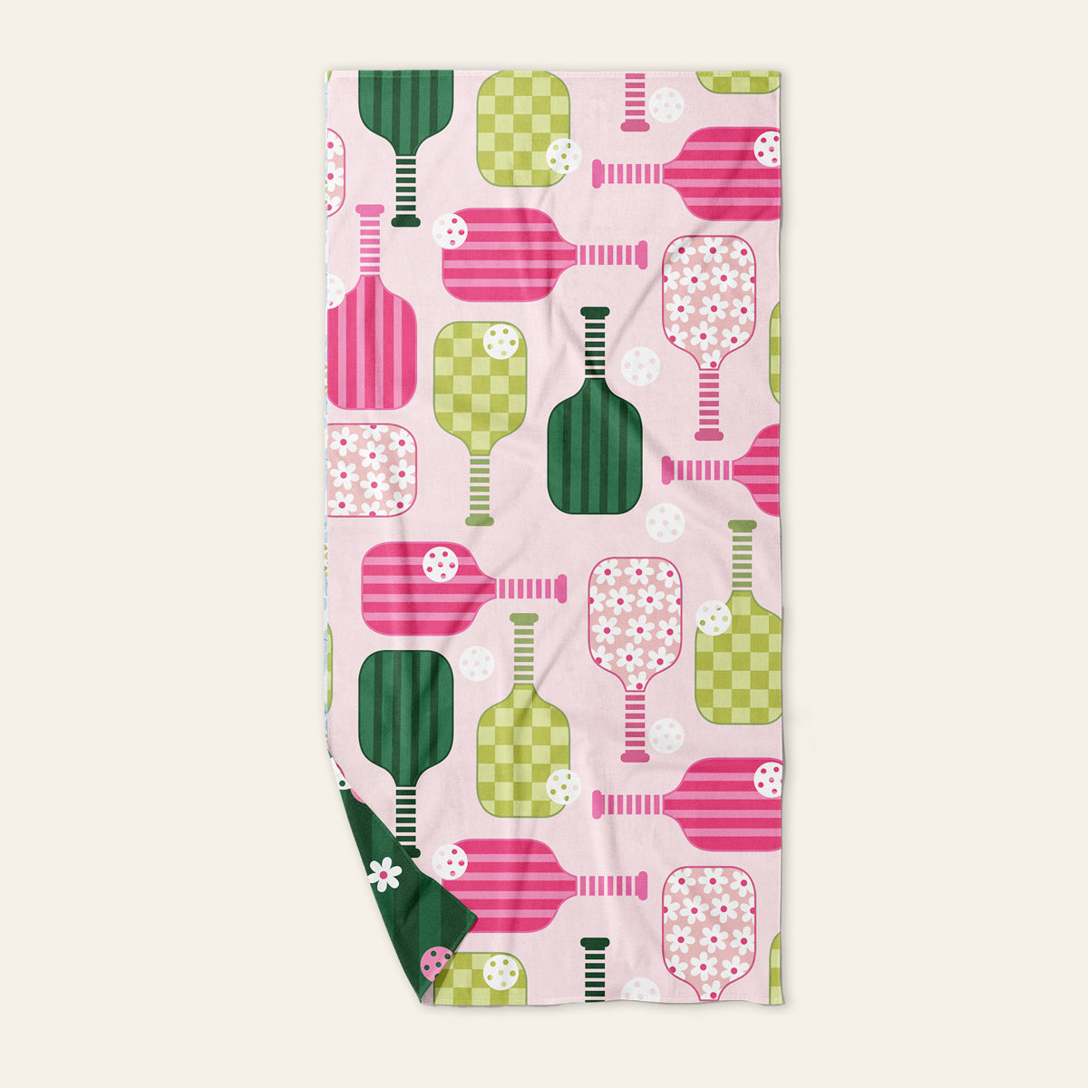 Pickleball Party XL Quick-Dry Beach Towel