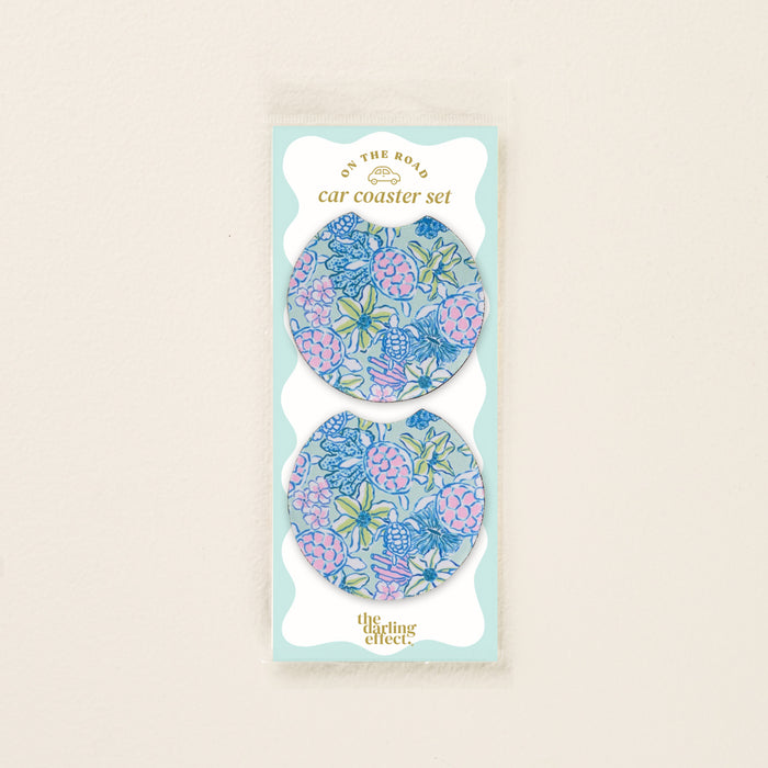 Coastal Cove On the Road Car Coaster Set