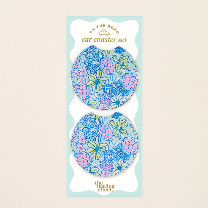 Coastal Cove On the Road Car Coaster Set