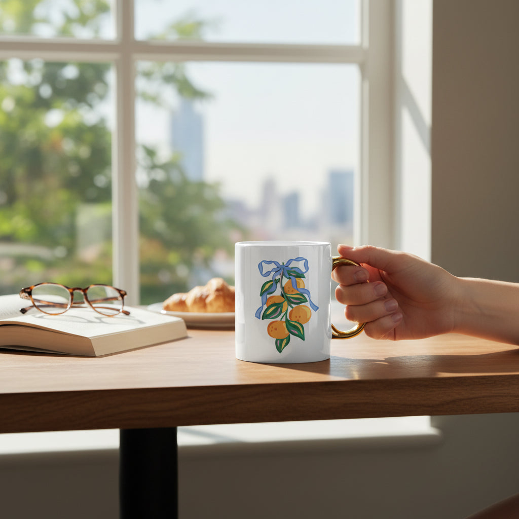 Capri Citrus 11 oz Cozy Cute Ceramic Mug