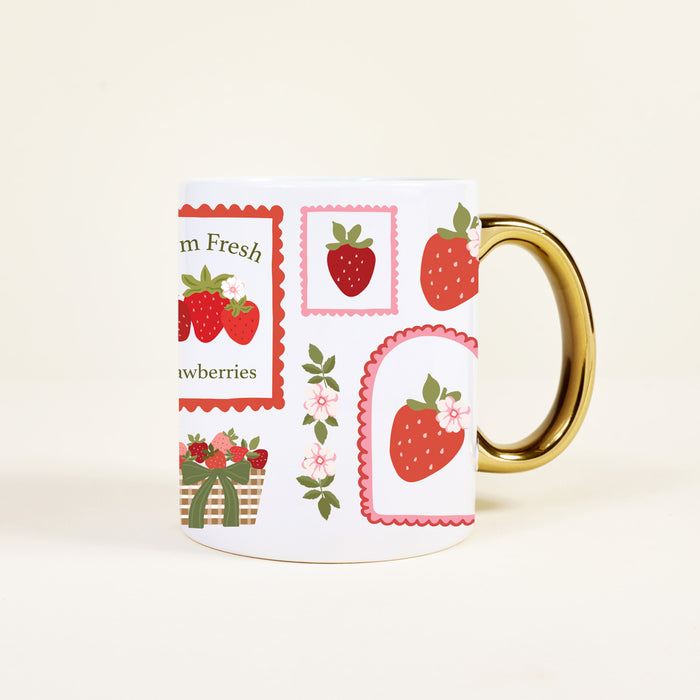 Strawberry 11 oz Cozy Cute Ceramic Mug