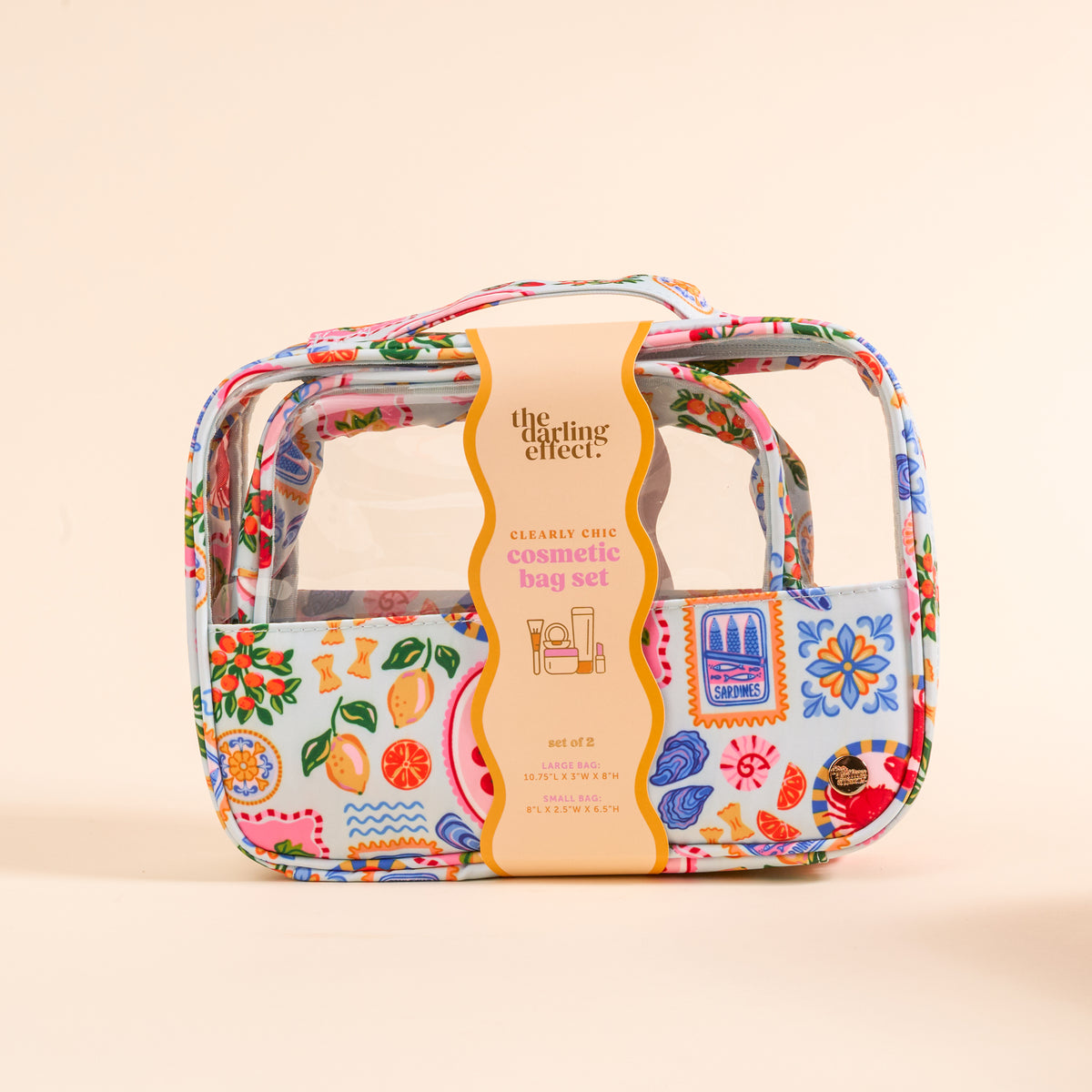 Ciao Bella Clearly Chic Cosmetic Bag Set