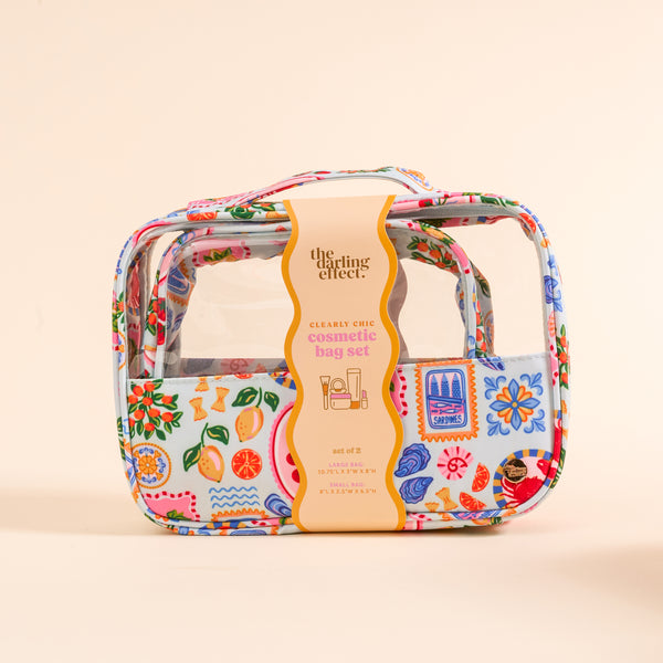 Ciao Bella Clearly Chic Cosmetic Bag Set
