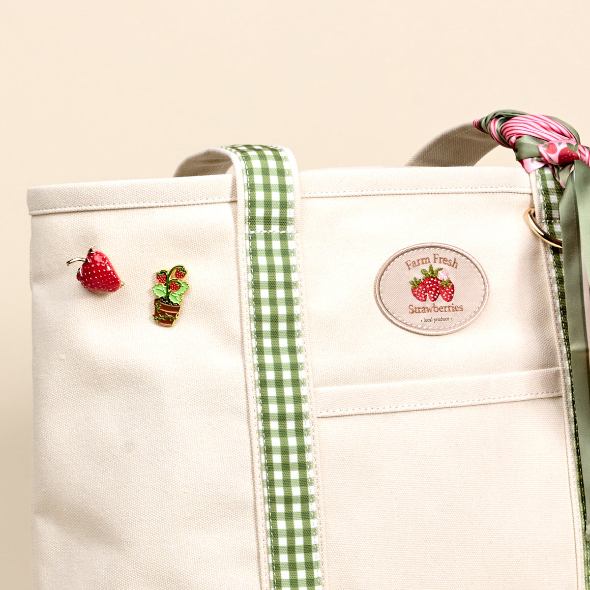 Strawberry Fields The Darling Canvas Tote Bag