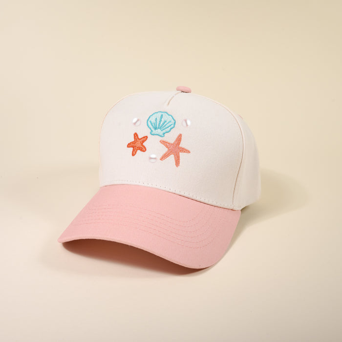 Seashells & Pearls Classic Canvas Hat