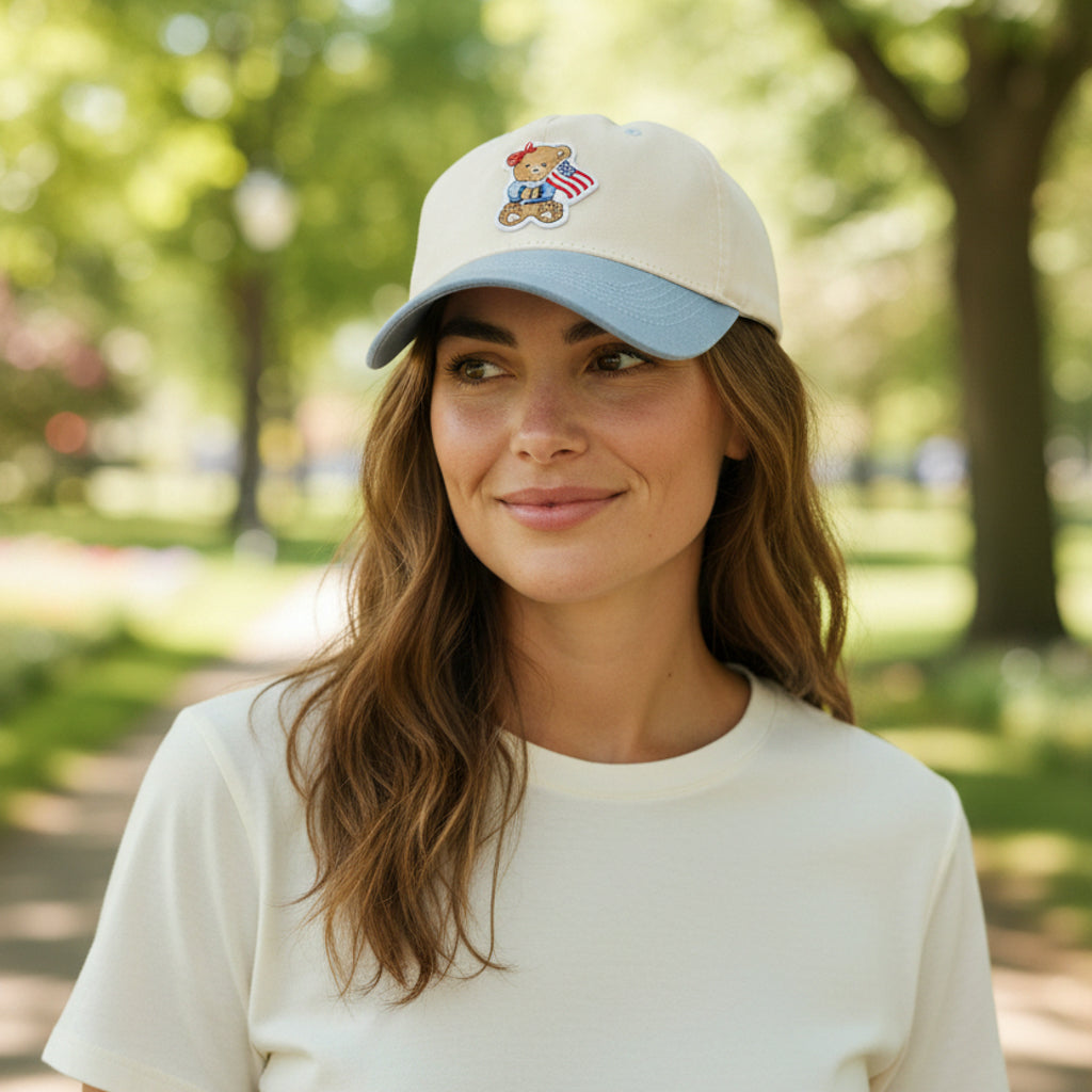 Star Spangled Bear Classic Canvas Hat