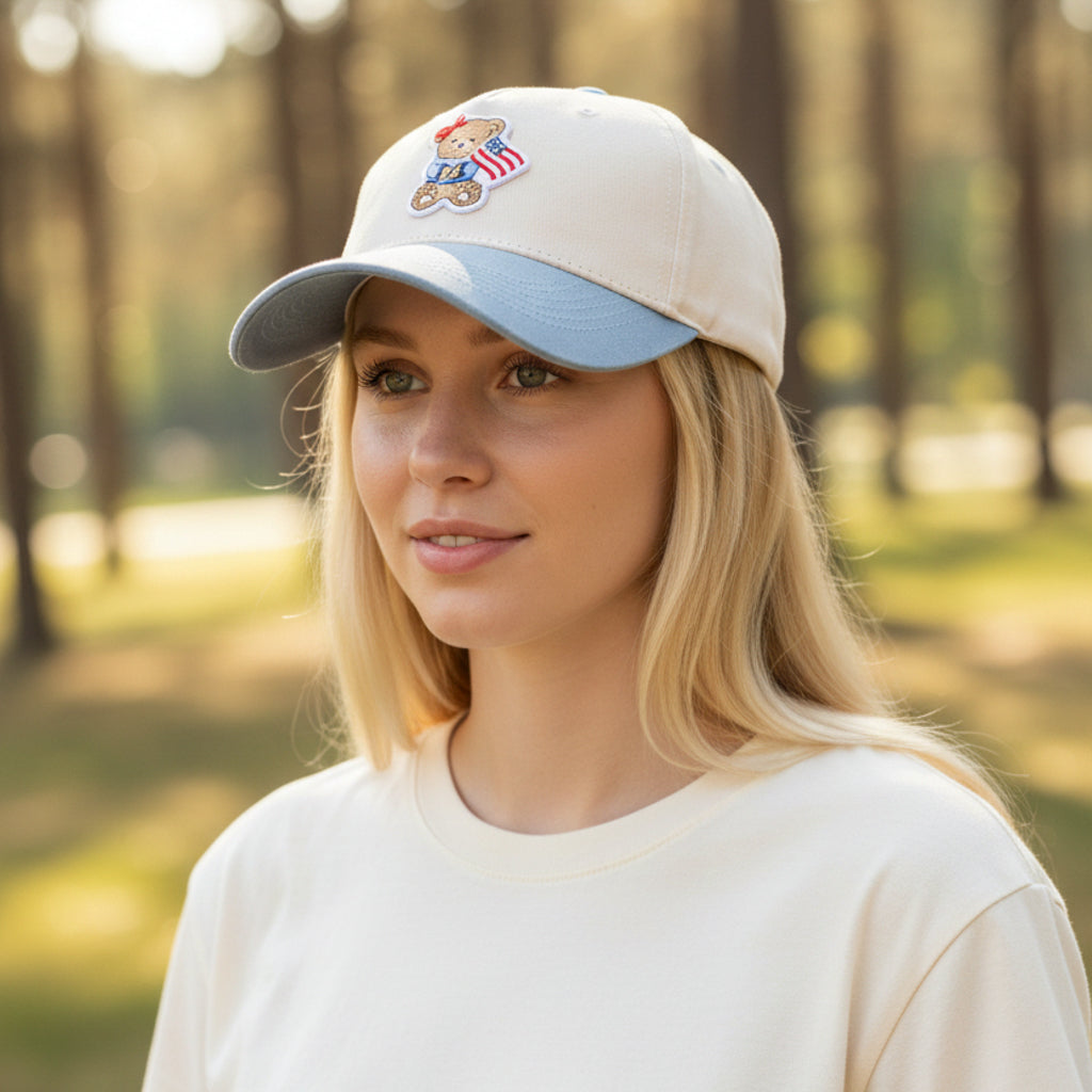 Star Spangled Bear Classic Canvas Hat