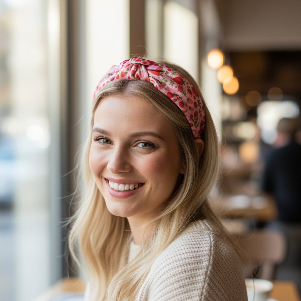 Strawberry Fields Classic Twist Headband