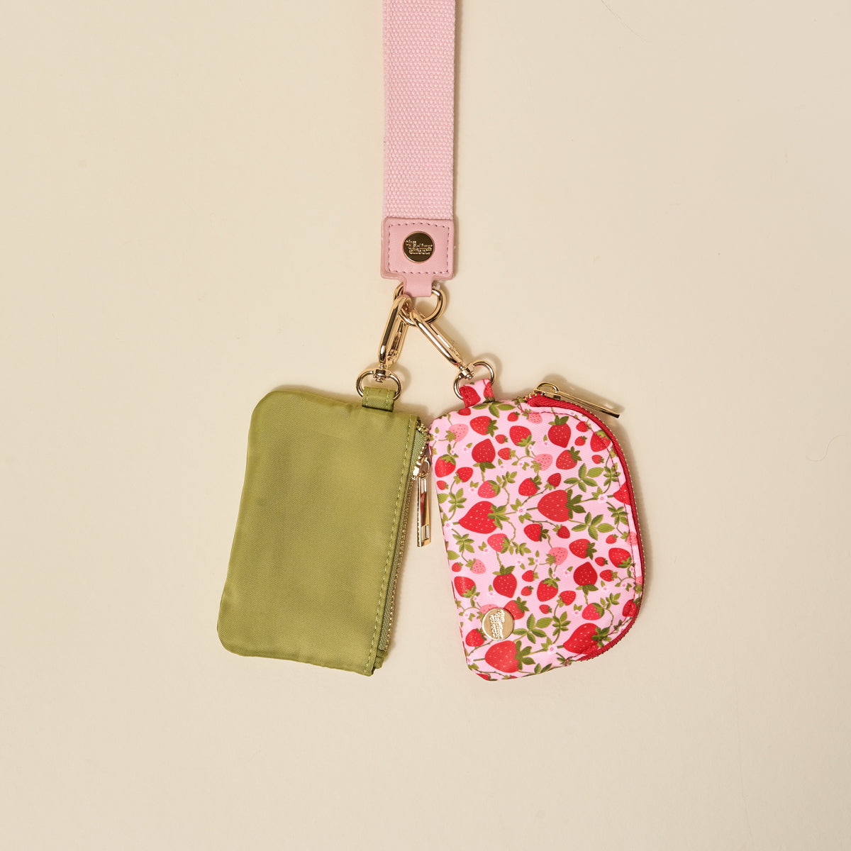 Strawberry Fields Dynamic Duo Pouch Wristlet