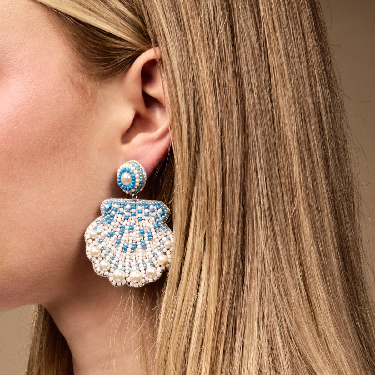 Seashell Beaded Earrings