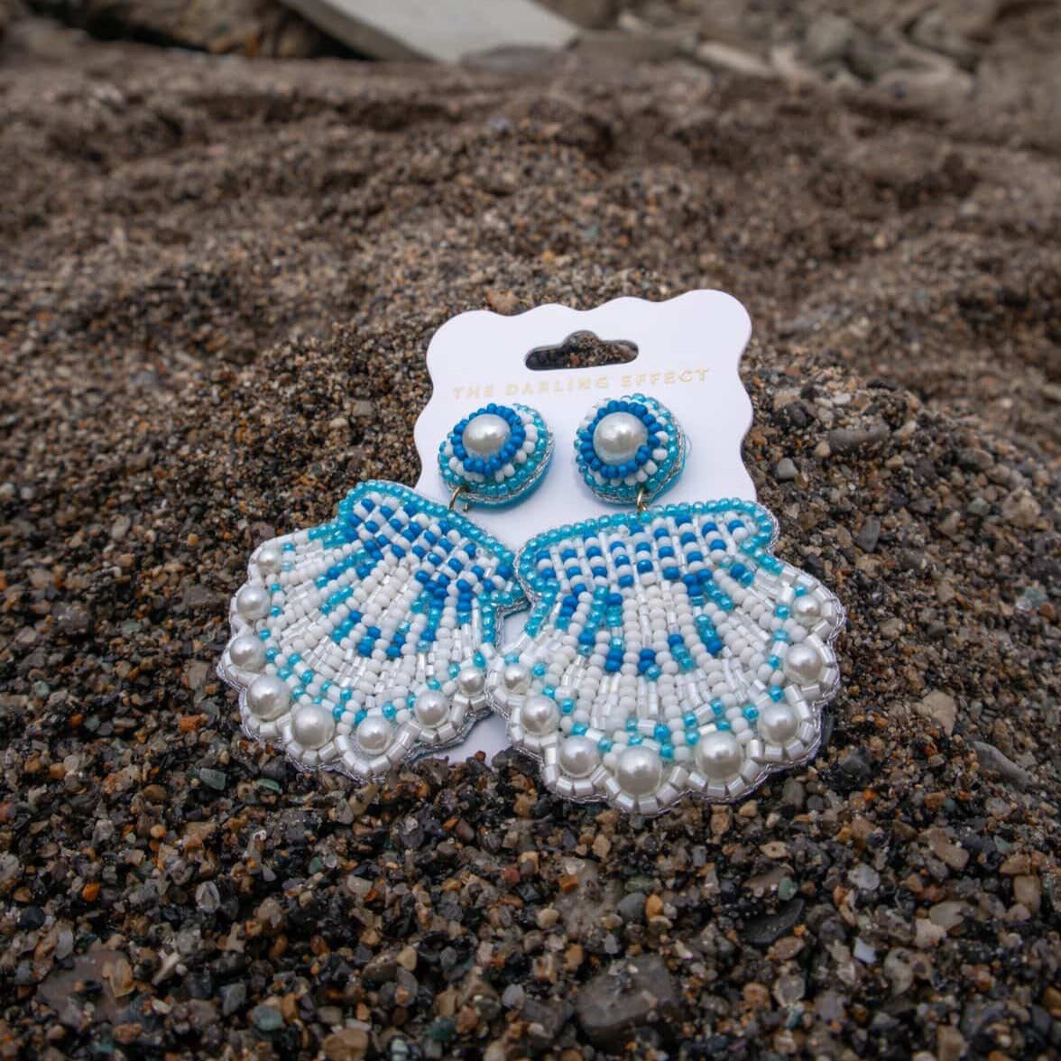 Seashell Beaded Earrings