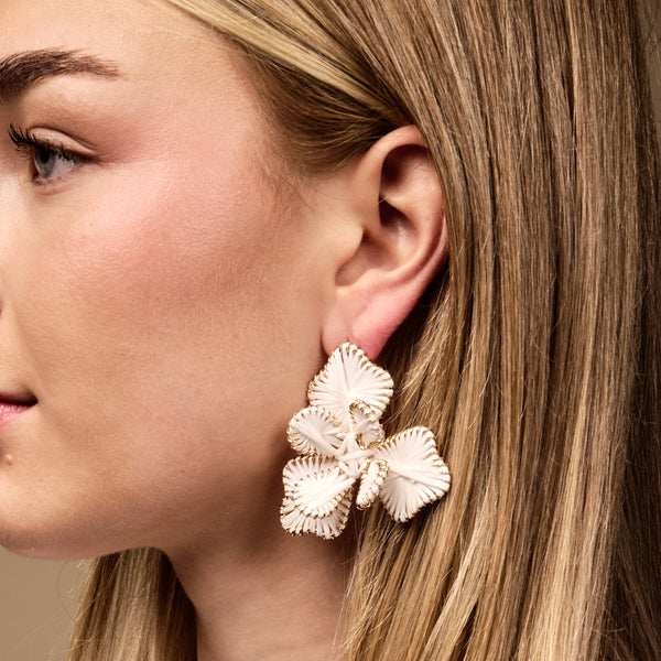 White Main Character Earrings