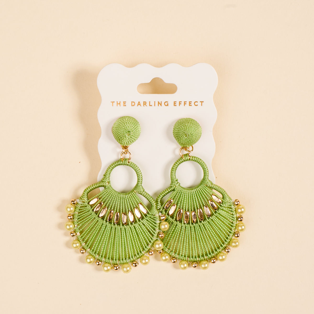 Green Paloma Drop Earrings