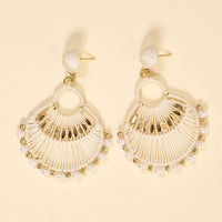 White Paloma Drop Earrings