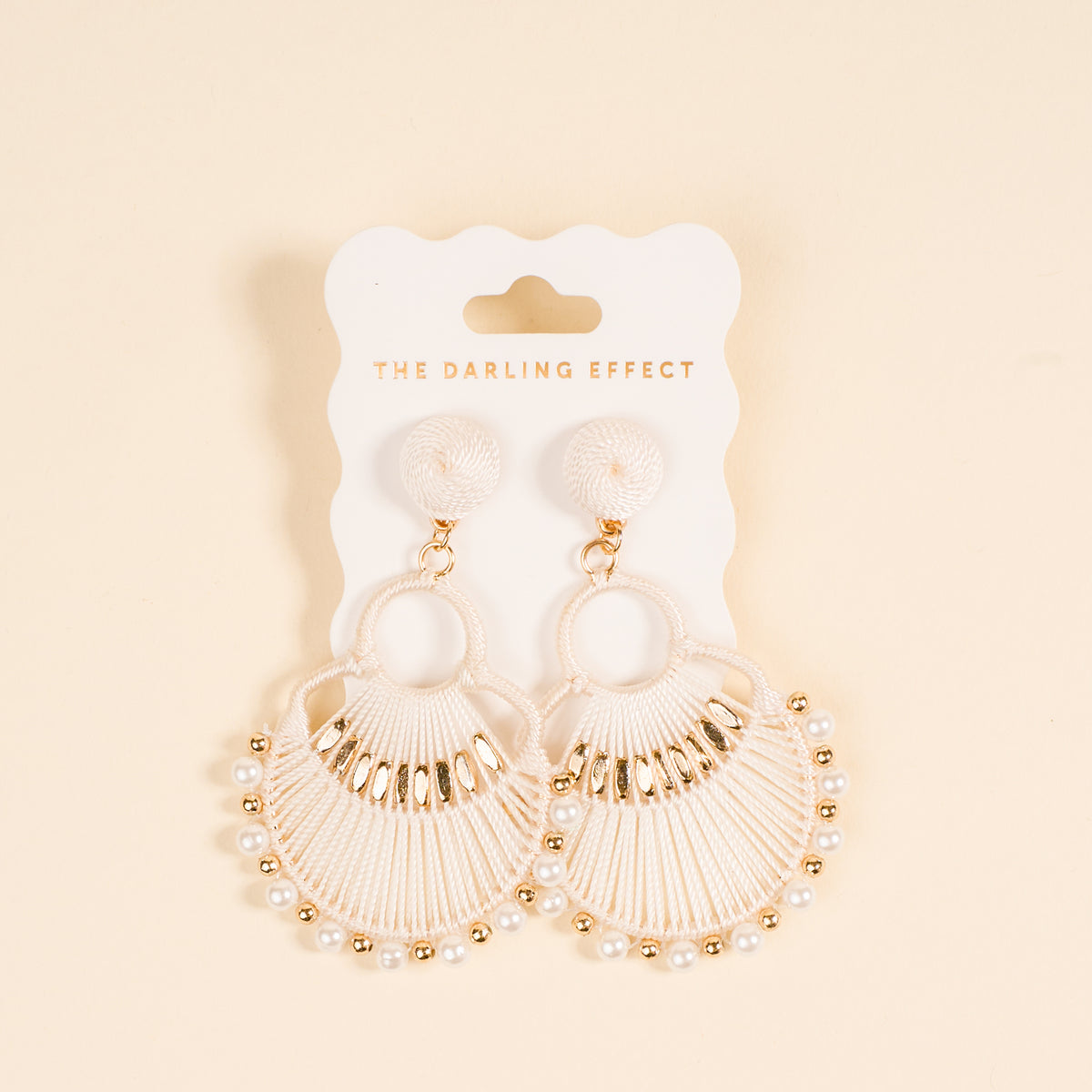 White Paloma Drop Earrings