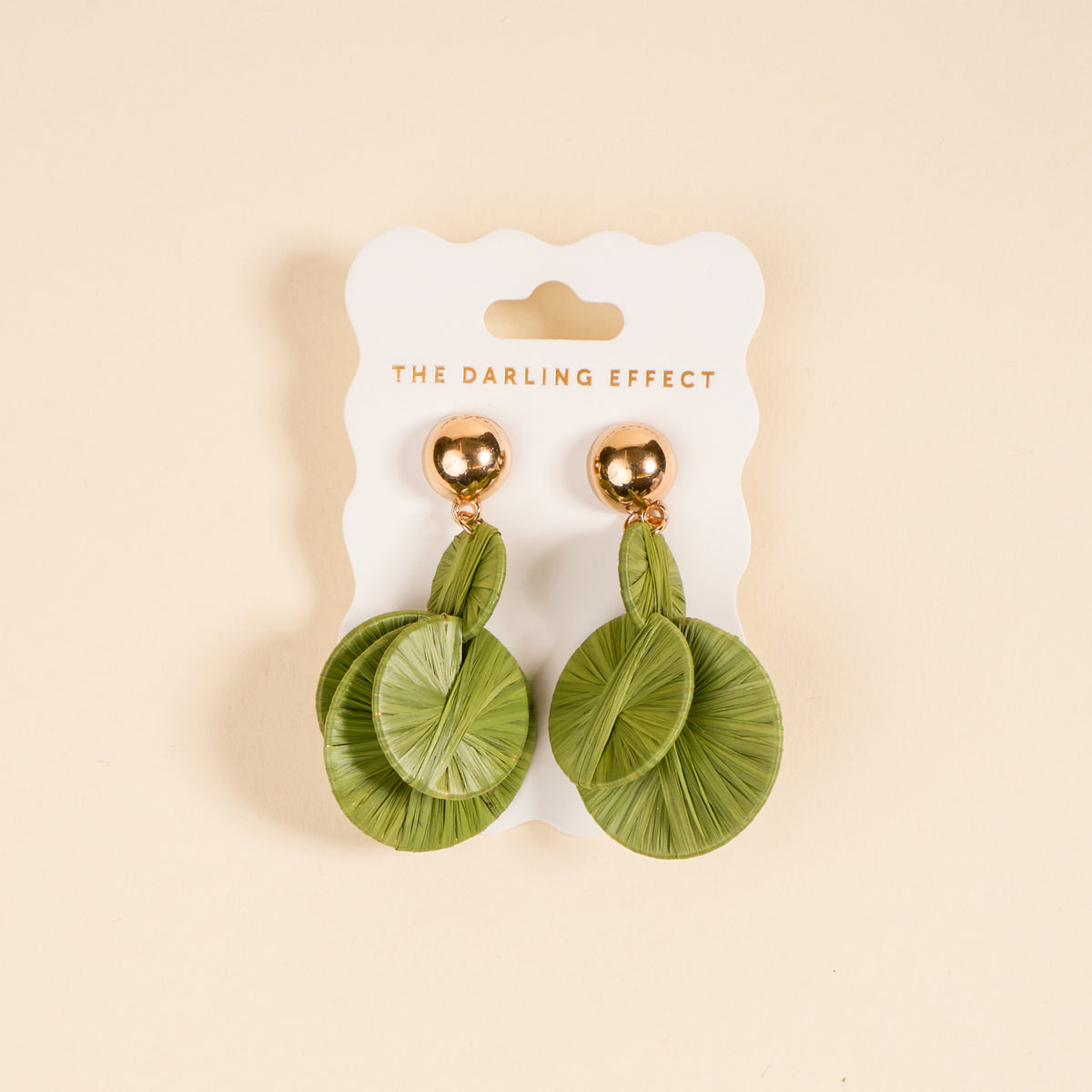 Green Pretty and Polished Earrings