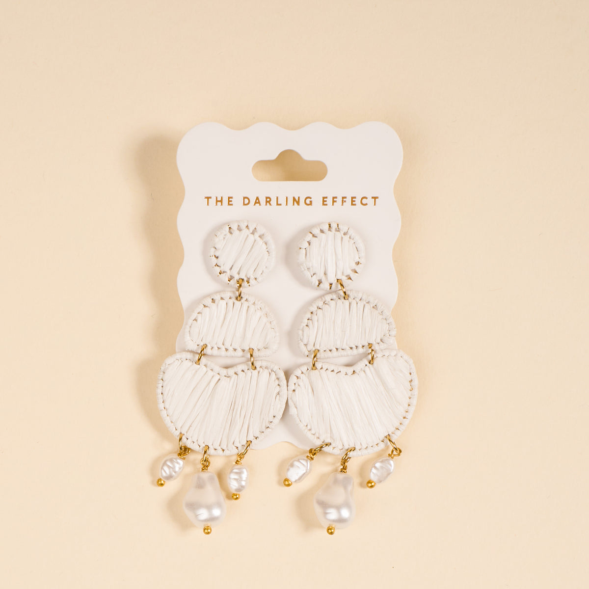 White Pearl Affair Earrings