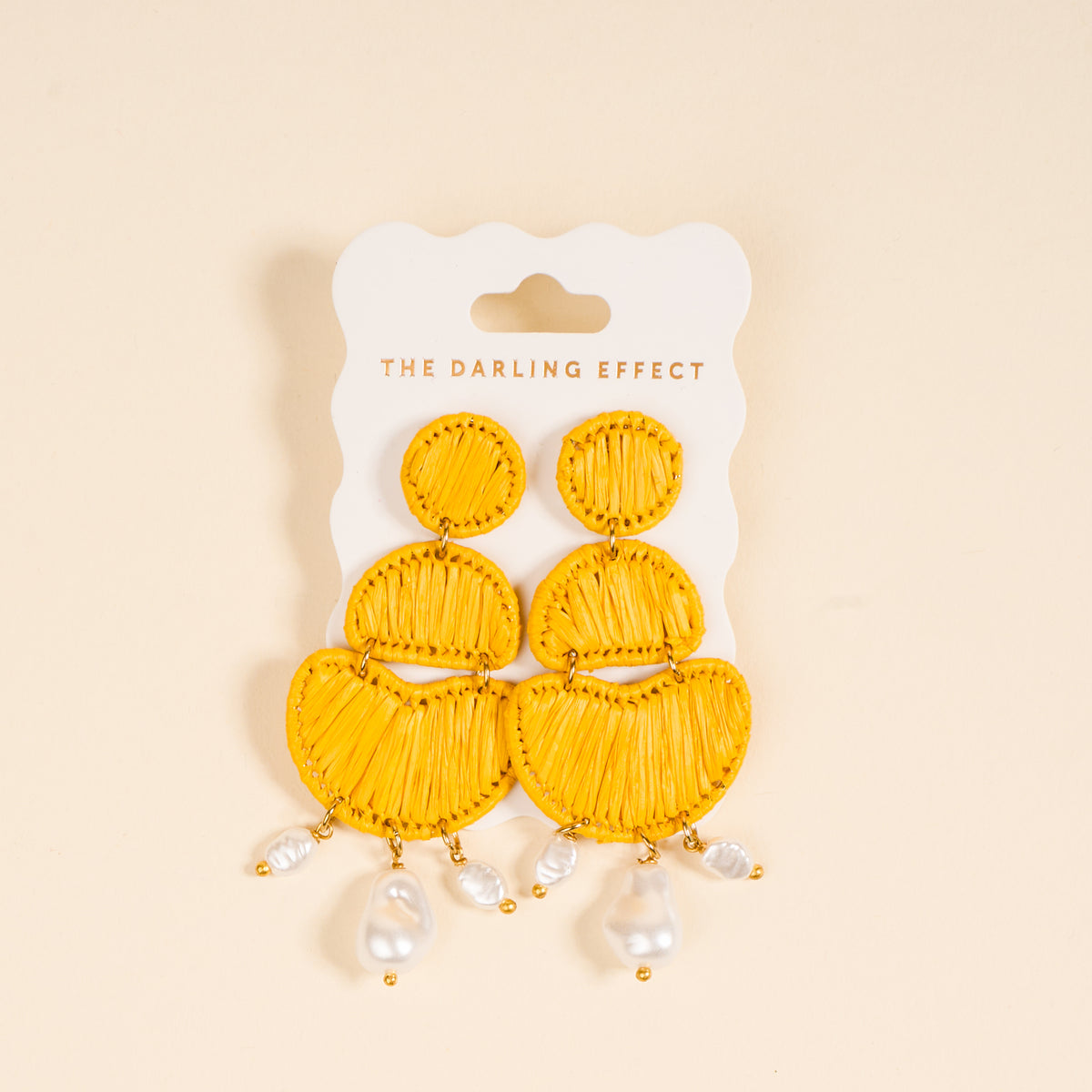 Yellow Pearl Affair Earrings