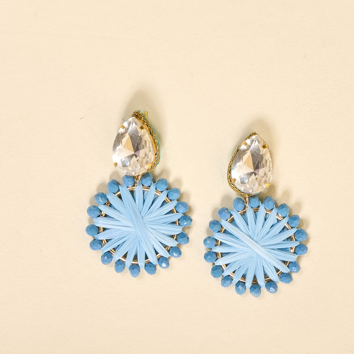 Periwinkle Radiant Gem Earrings