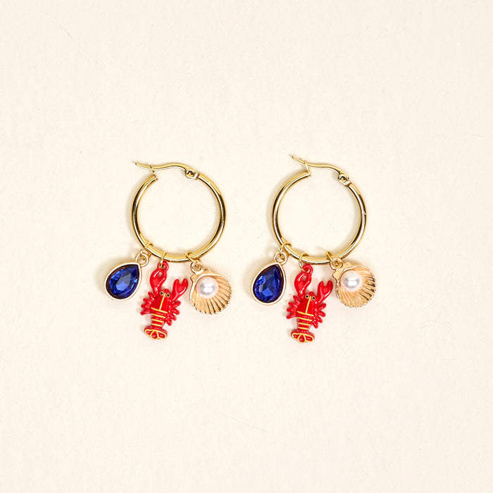 Under the Sea Signature Hoop Earrings