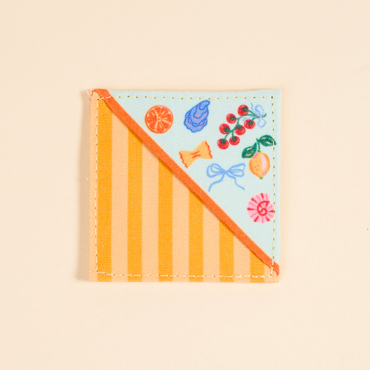 Italian Summer Corner Keeper Fabric Bookmark