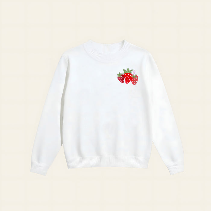 Strawberry Patch Refined Knit Sweater