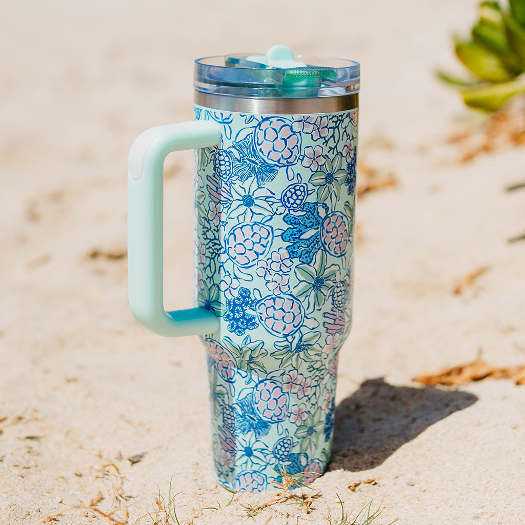 Coastal Cove 40 oz Lifestyle Flip Straw Tumbler