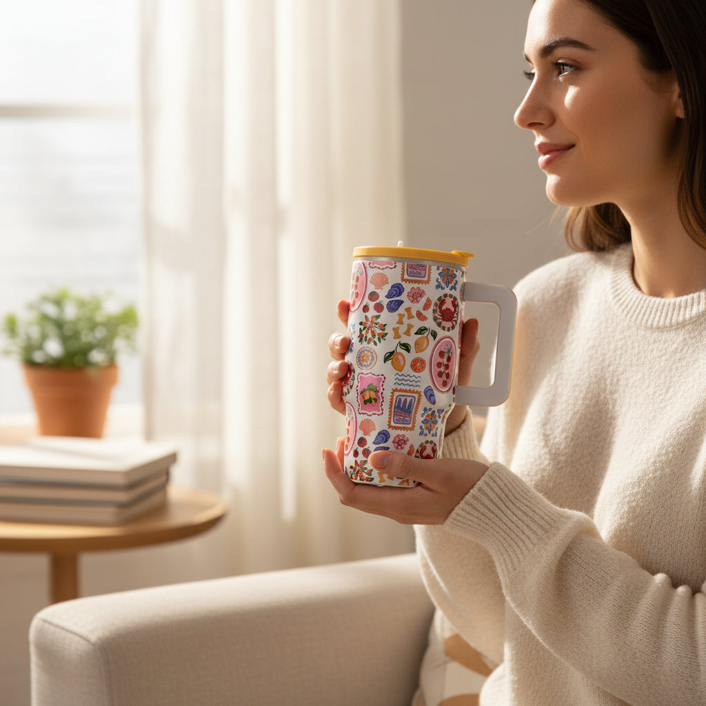 Ciao Bella 20 oz Lifestyle Flip Straw Tumbler