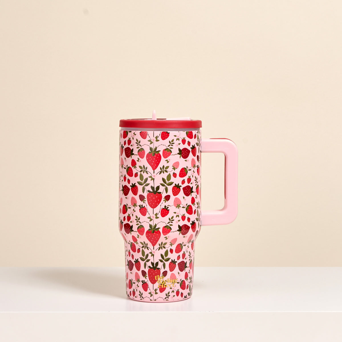 Strawberry Fields 20 oz Lifestyle Flip Straw Tumbler