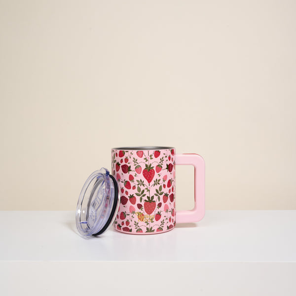 Strawberry Fields 14 oz Insulated Mug