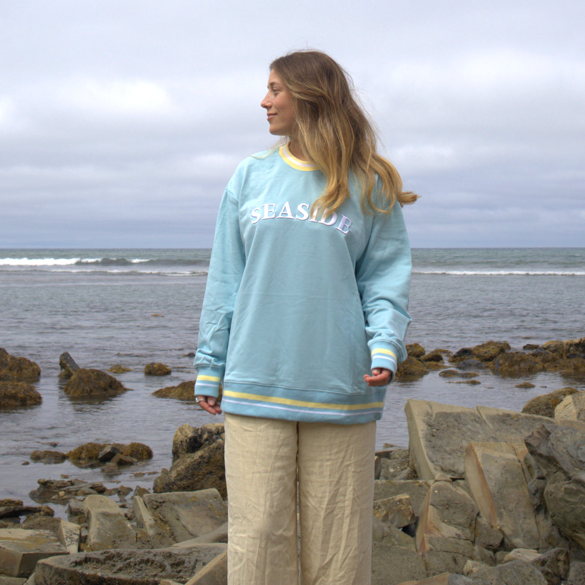 Seaside Oversized Crew
