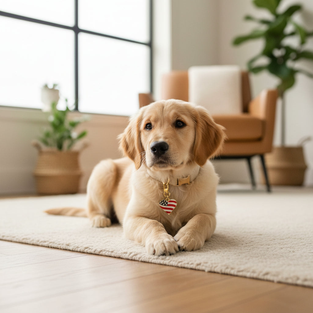 Americana Heart Pawfect Collar Charm