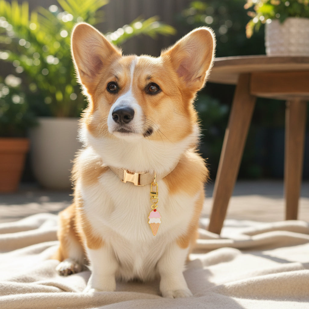 Ice Cream Cone Pawfect Collar Charm