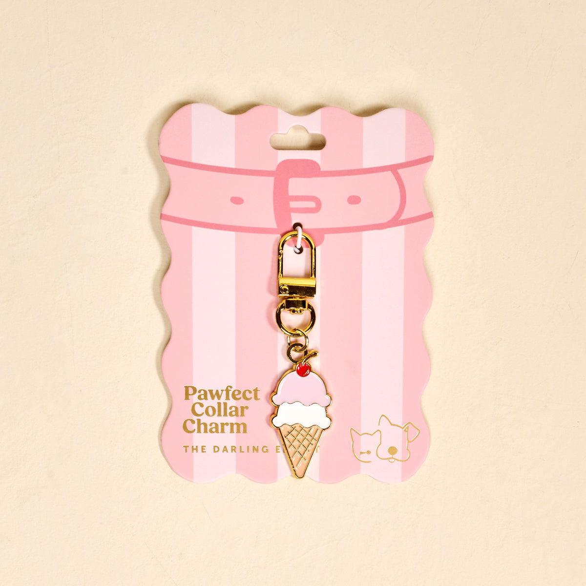 Ice Cream Cone Pawfect Collar Charm