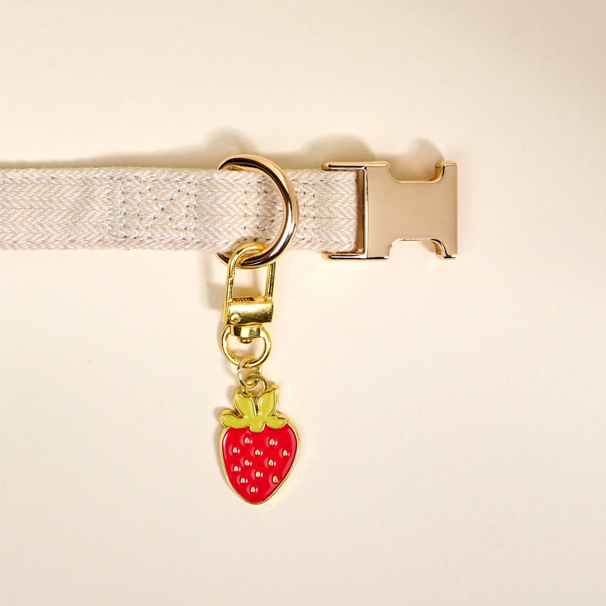 Strawberry Pawfect Collar Charm