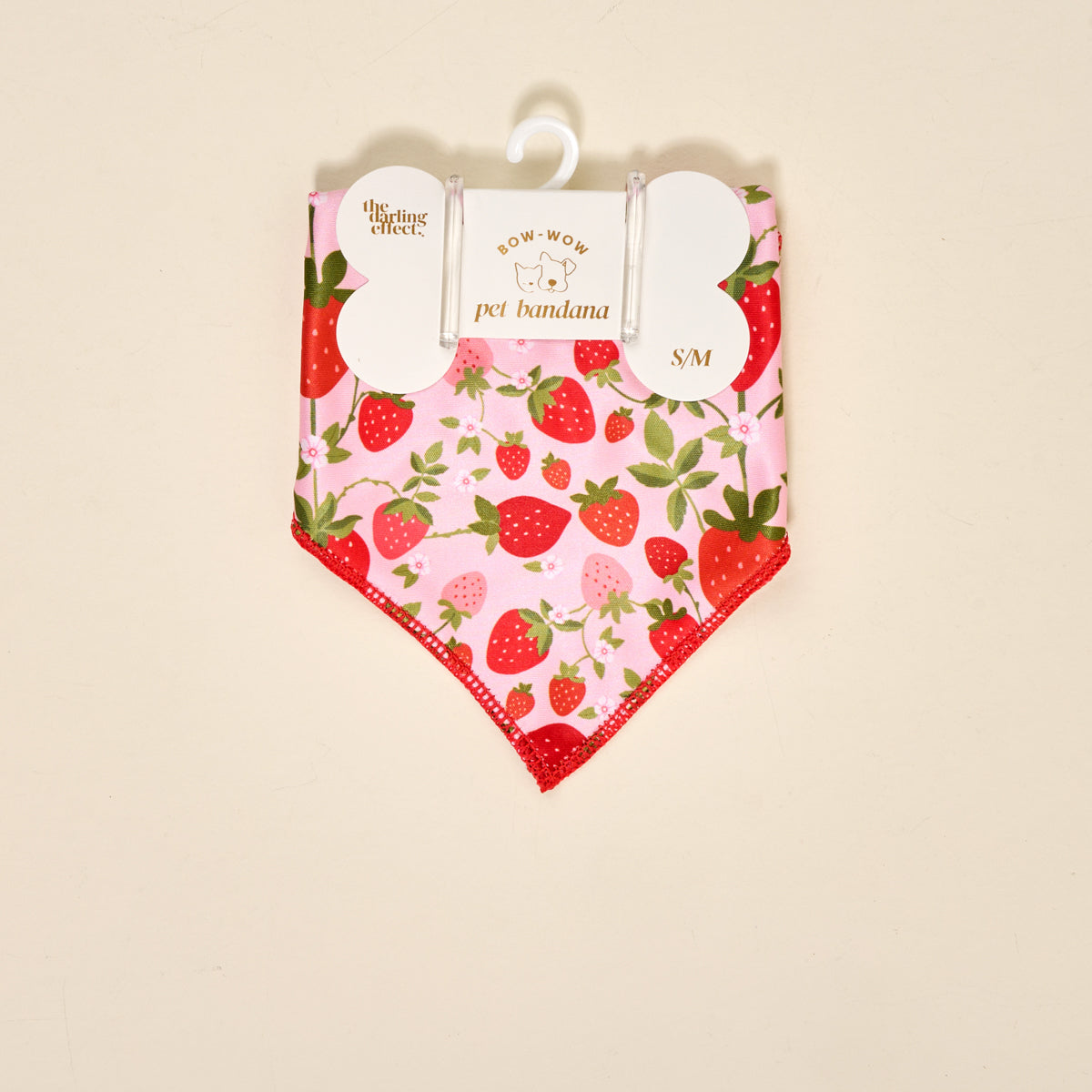 Wow Pet Bandana-Strawberry Fields Bow
